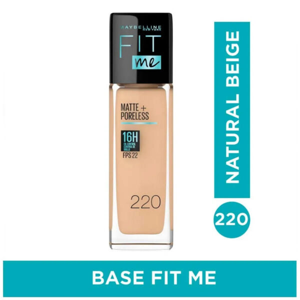 Base Fit Me Matte + Poreless Foundation Maybelline - Image 2