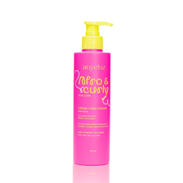 Crema Para Peinar Hidratante Afro & Curly Anyeluz X300 Ml