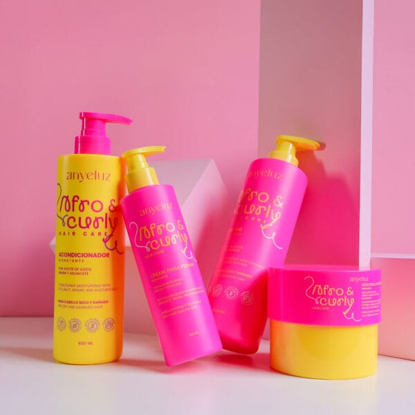 Crema Para Peinar Hidratante Afro & Curly Anyeluz X300 Ml - Image 5