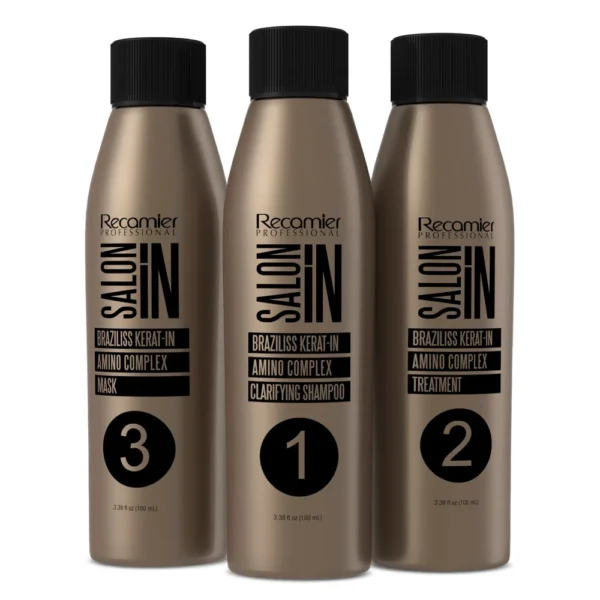 Keratina Kit Braziliss (paso 1, 2 Y 3) Porcionada X100 Ml Salon In Recamier