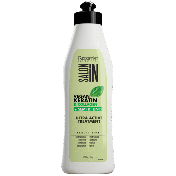 Tratamiento Vegan Keratin Collagen + Semi di Lino Ultractive X500 Ml Salon In Recamier