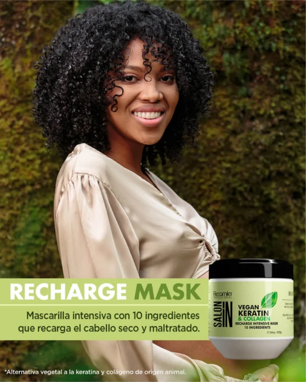 Tratamiento Rech Intensivo Vegan Keratin Collagen X500 Ml Salon In Recamier - Image 4