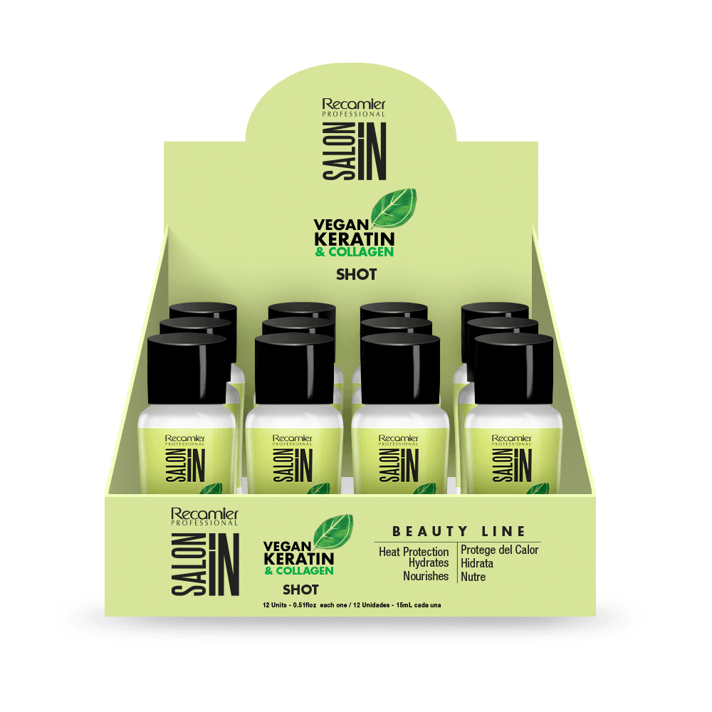 Vegan Keratin Collagen Shot X15 Ml Salon In Recamier - Image 3