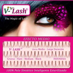 V-Lash – pestaña individual – gruesa – efecto medio – talla-l