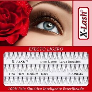X-Lash – pestaña individual – fina – efecto ligero – talla-l