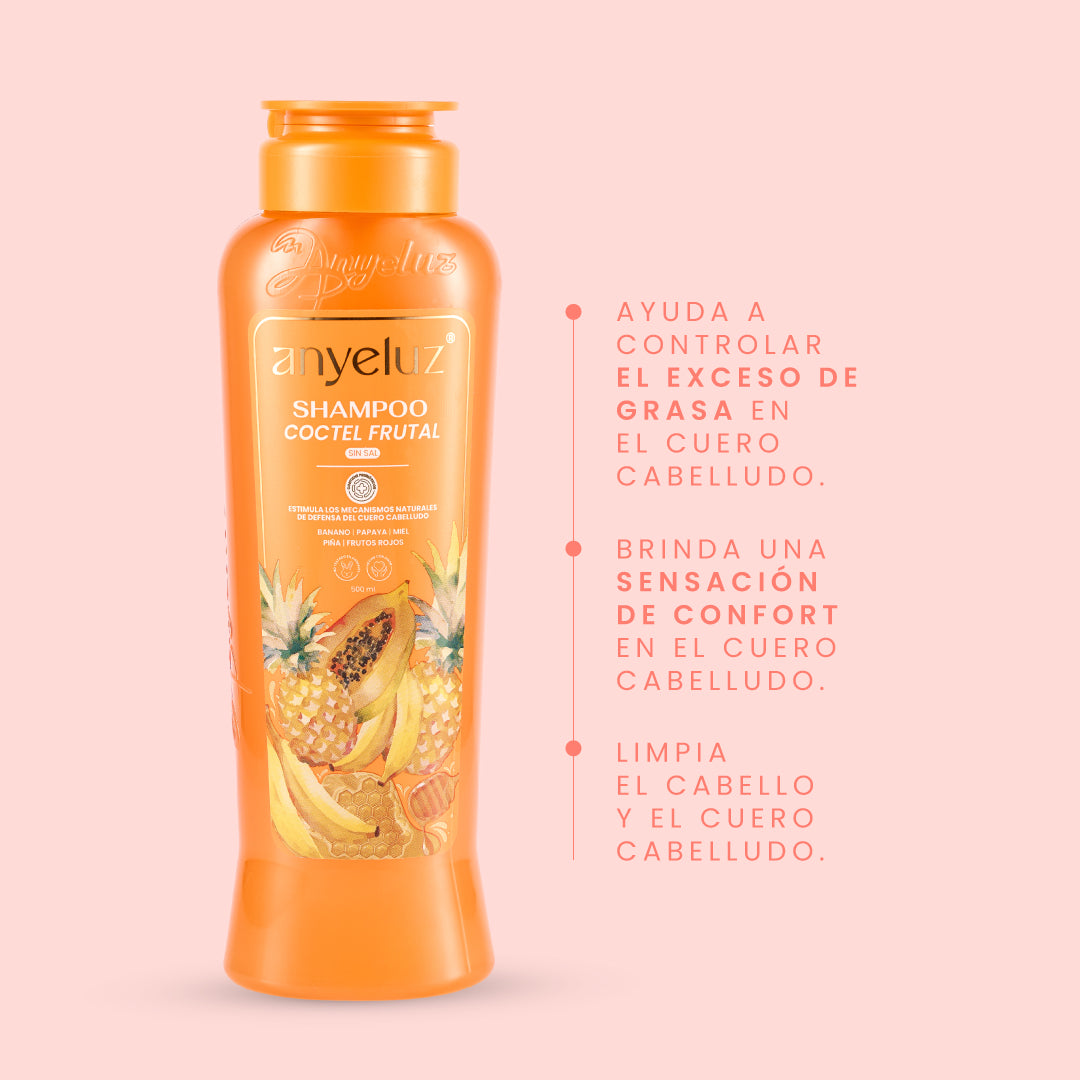 Shampoo Cóctel Frutal Anyeluz X340 Ml - Image 2