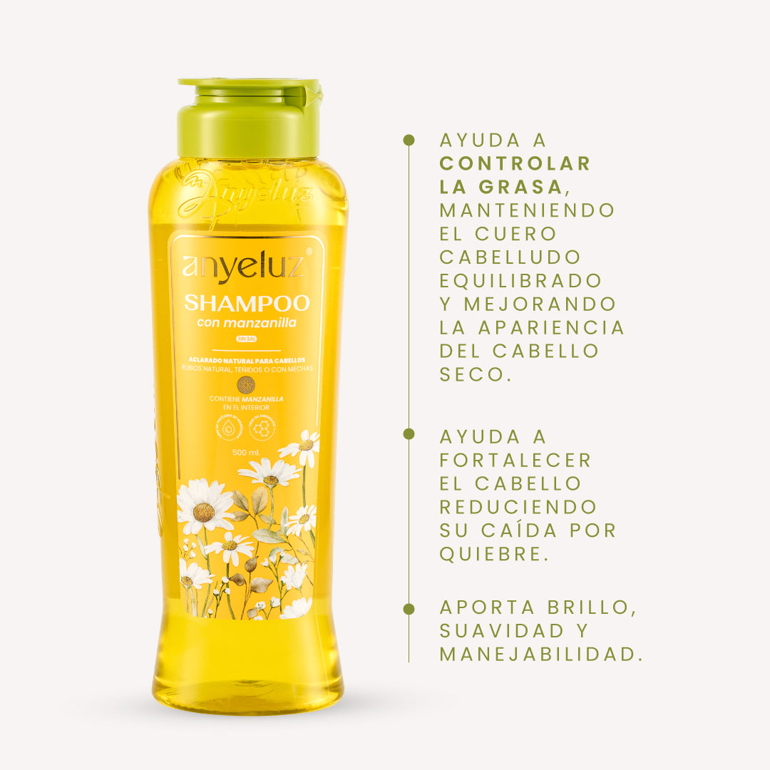 Shampoo Con Manzanilla Anyeluz X500 Ml - Image 3