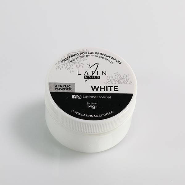 Polvo Acrílico White Acrylic Powder X14 Gr Latan Nails - Image 3