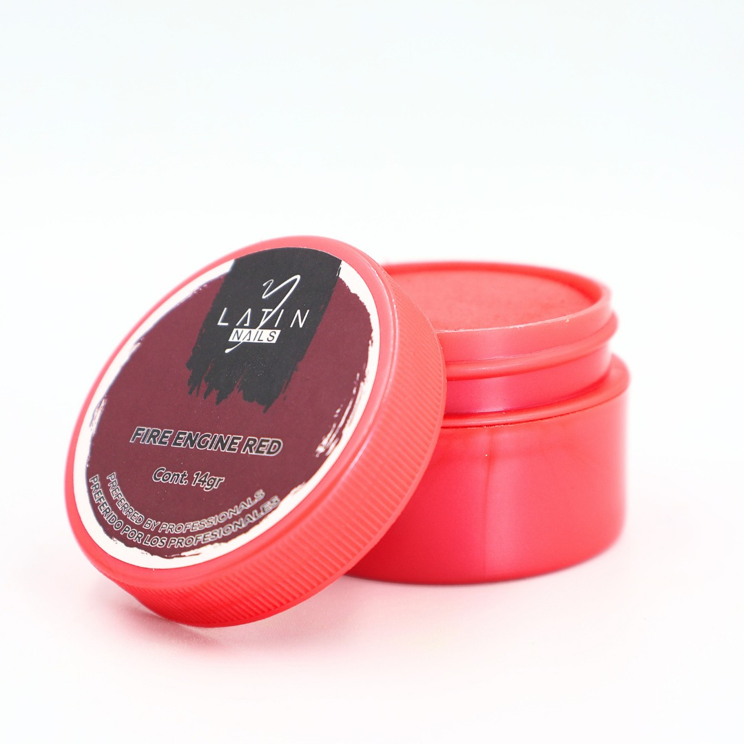 Polvo Acrilico De Colores Fire Engine Red 14gr