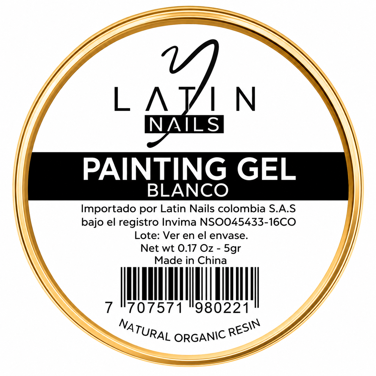 Painting Gel Blanco X6 Gr Latin Nails