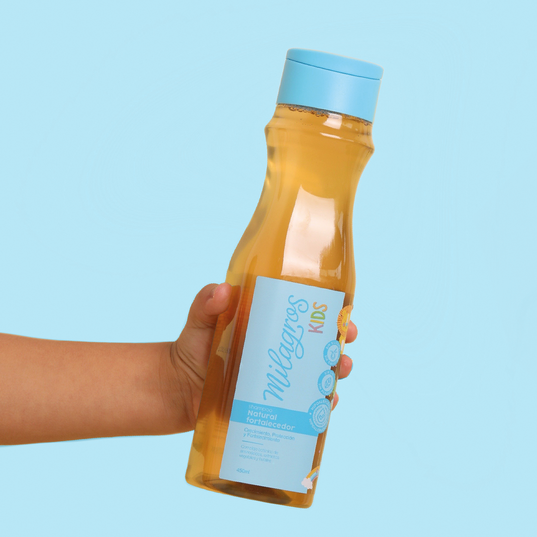 Shampoo Natural Fortalecedor Kids Sin Químicos X450 Ml Milagros - Image 3