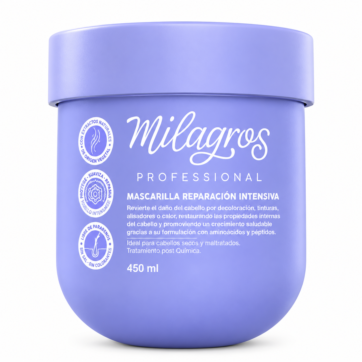 Mascarilla Profesional Reparación Intensiva X450 Ml Milagros