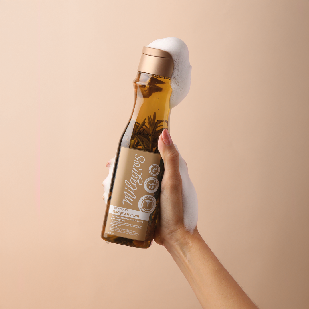 Shampoo Milagro Herbal Con Romero Y Jengibre X450 Ml Milagros - Image 4