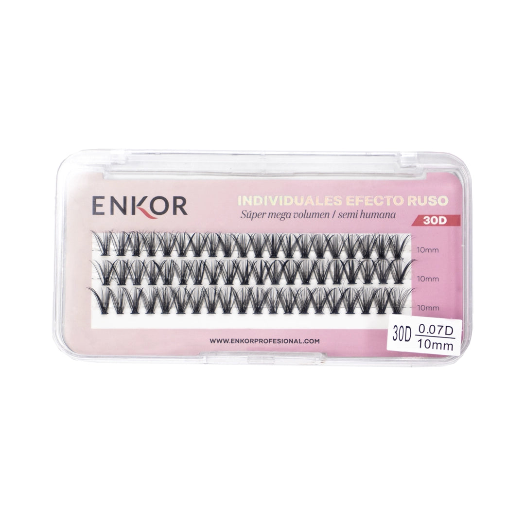 Pestañas Efecto Ruso 30d - 30d 12mm Ref 330019 Enkor Profesional - Image 2