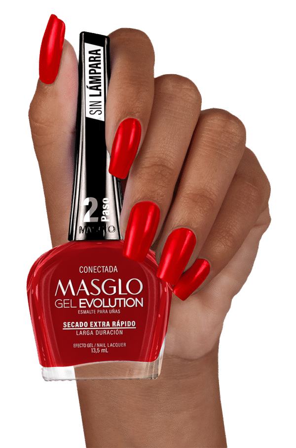 Conectada - Esmalte Gel Evolution Efecto Gel Masglo 13,5
Ml Cremoso - Gama Rojo - Image 4