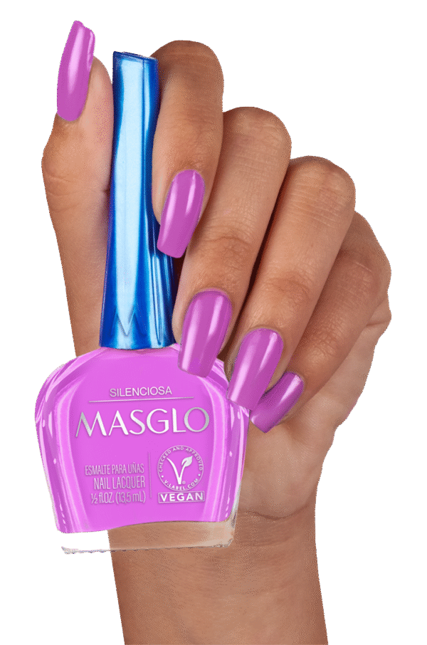 Silenciosa - Esmalte Tradicional Cremoso Masglo 13,5 Ml -
Gama Morado - Image 3