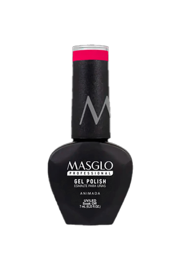 Animada - Esmalte Semipermanente Masglo Professional Gel
Polish 7 Ml Cremoso Gama - Rojo