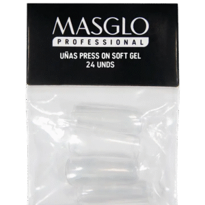 Tips
Press On Soft Gel Clear Masglo X 24 Und