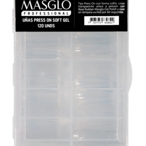 Tips
Press On Soft Gel Clear Masglo Caja X 120 Und