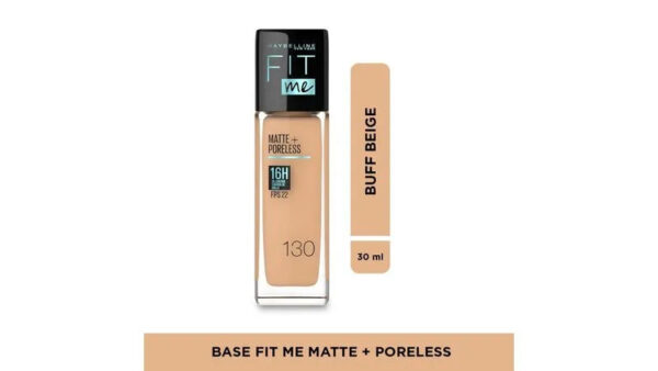 Base Fit Me Matte + Poreless Foundation Maybelline - Image 3