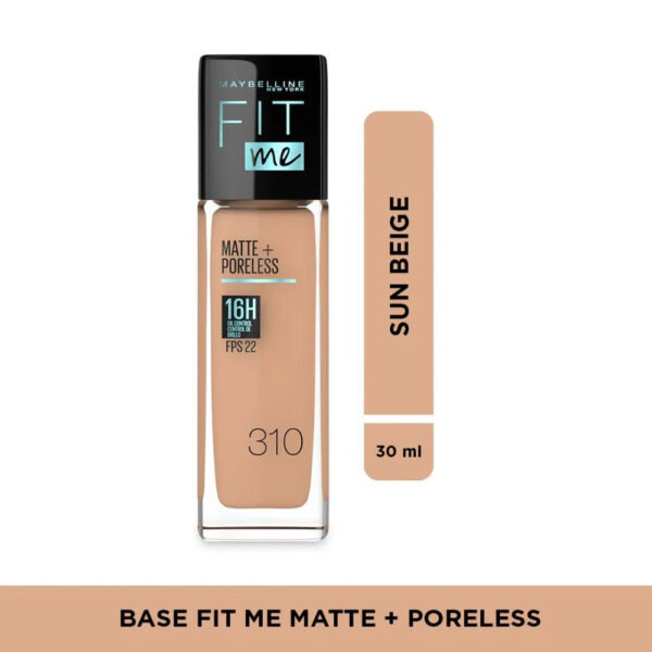 Base Fit Me Matte + Poreless Foundation Maybelline - Image 8
