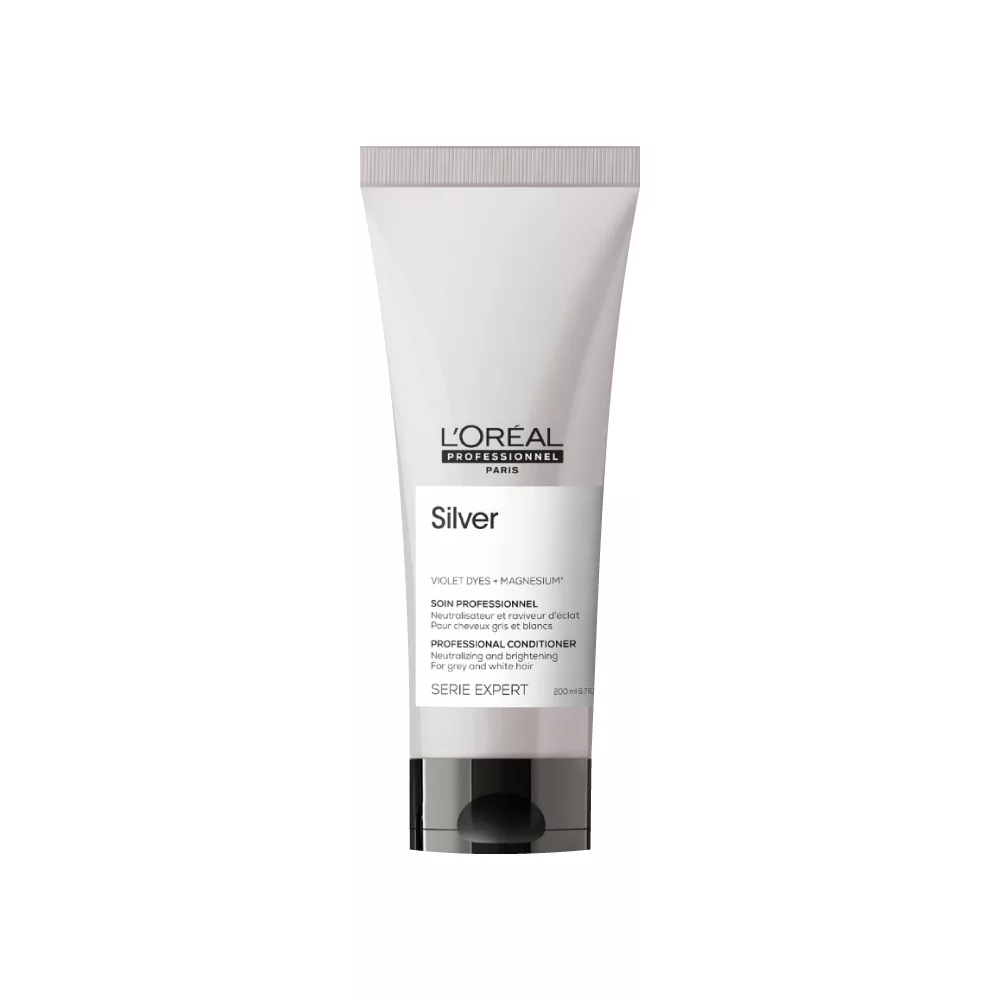 LOREAL PRO Silver Acondicionador Cabello Blanco/Canas 200 Ml