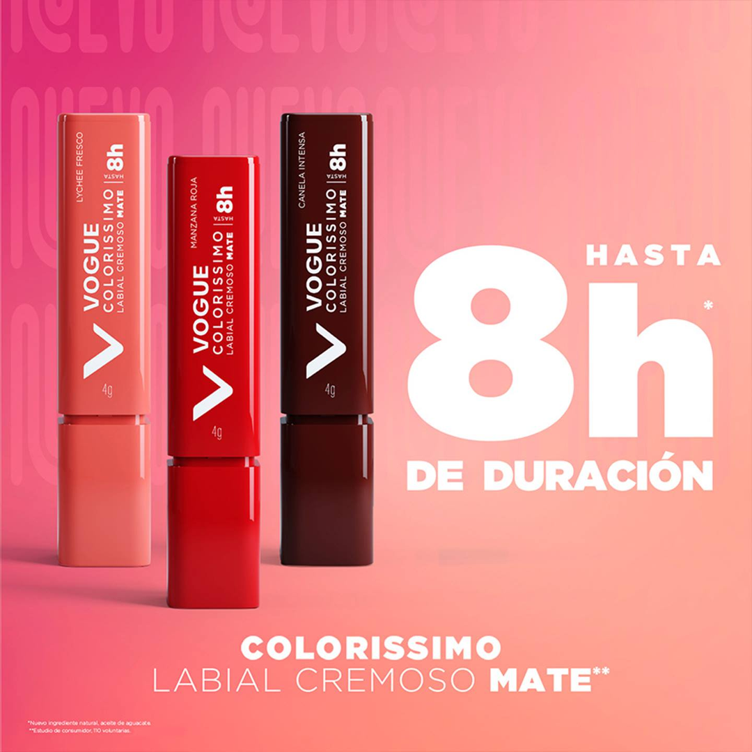 Labial Mate Colorissimo 4G Viva Vogue X4 Gr Vogue - Image 5