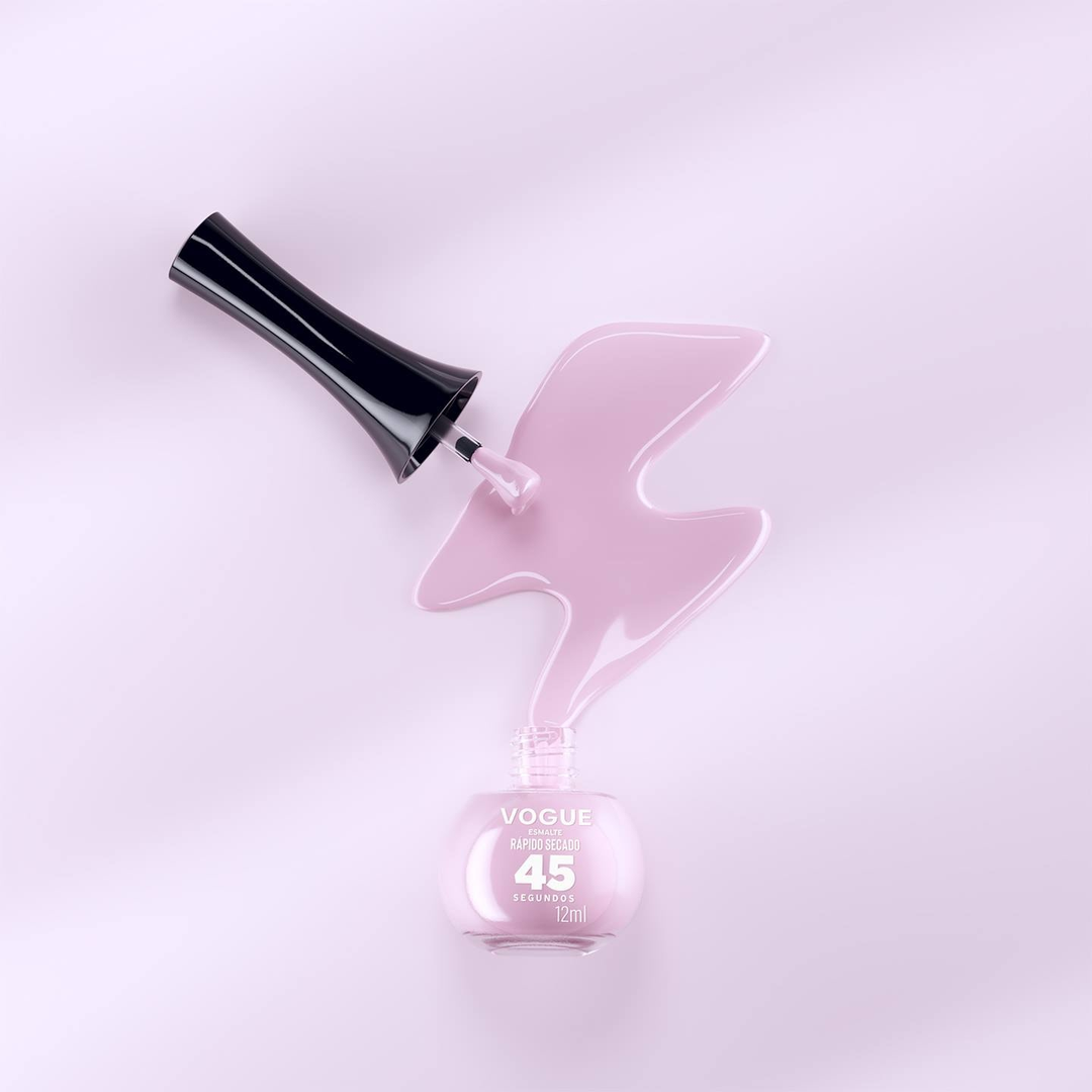 Esmalte Rápido Secado En 45 Segundos Amor Rosa X12 Ml Vogue - Image 3