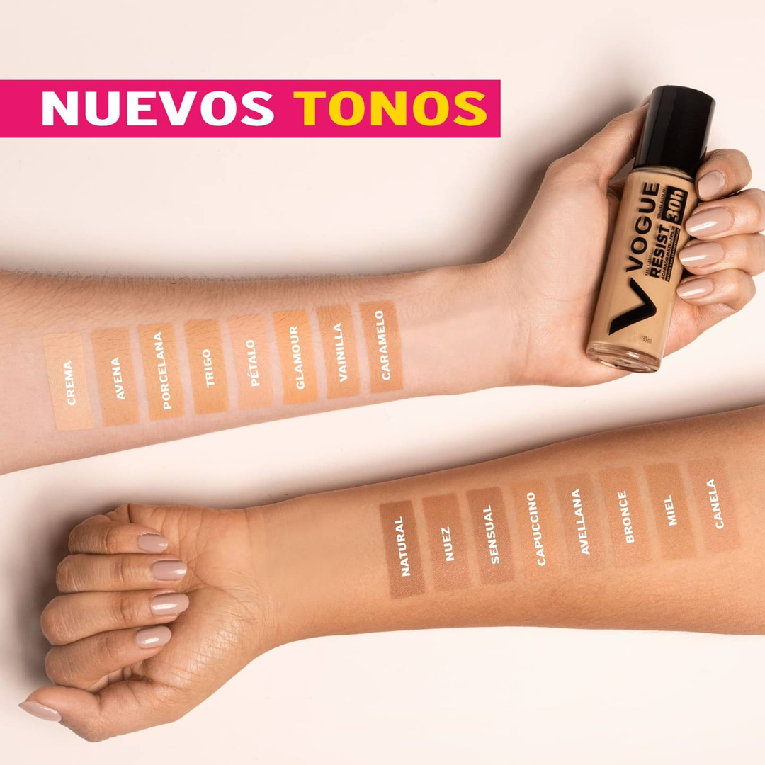 Base Líquida Resist Nuez Vogue X30 Ml Vogue - Image 5