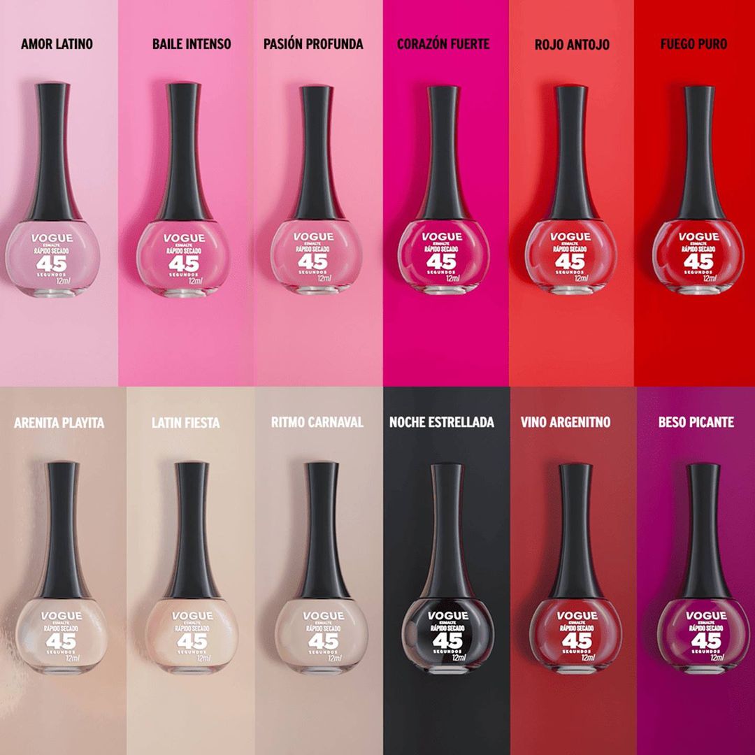 Esmalte Rápido Secado En 45 Segundos Sol Playero X12 Ml Vogue - Image 13