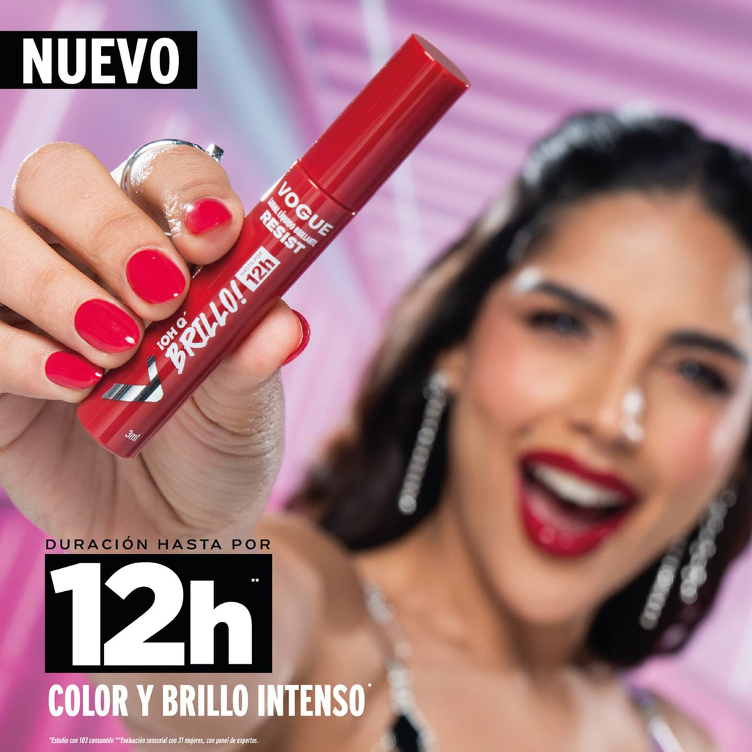 Labial Brillante Resist Q Brillo Reina Vogue X3 Ml Vogue - Image 10