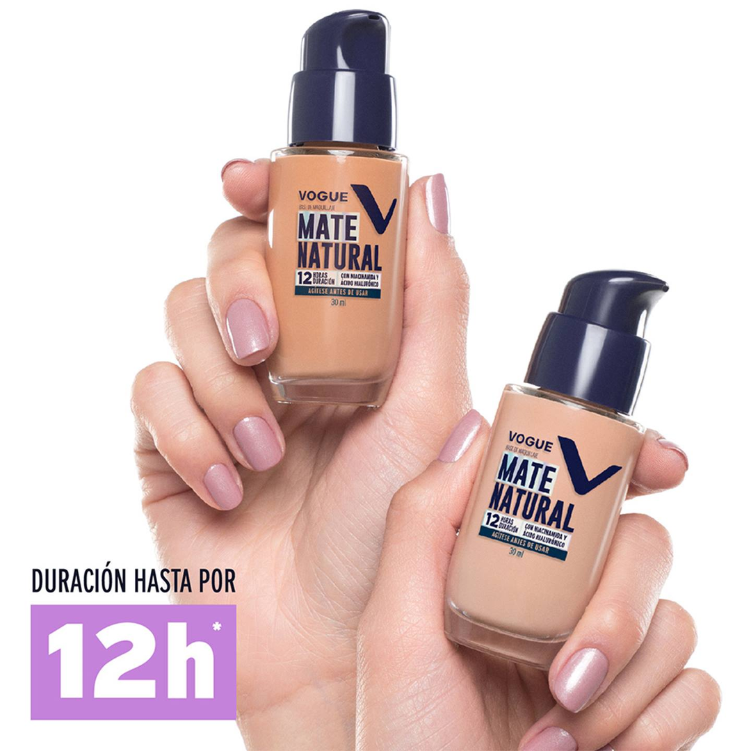 Base Líquida Mate Glamour Vogue X30 Ml Vogue - Image 5