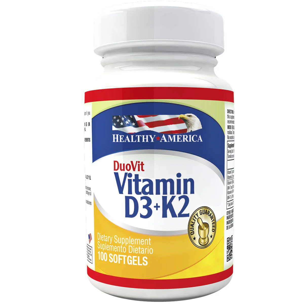 Vitamina D3+K2 Duovit X100 Softgels Healthy America