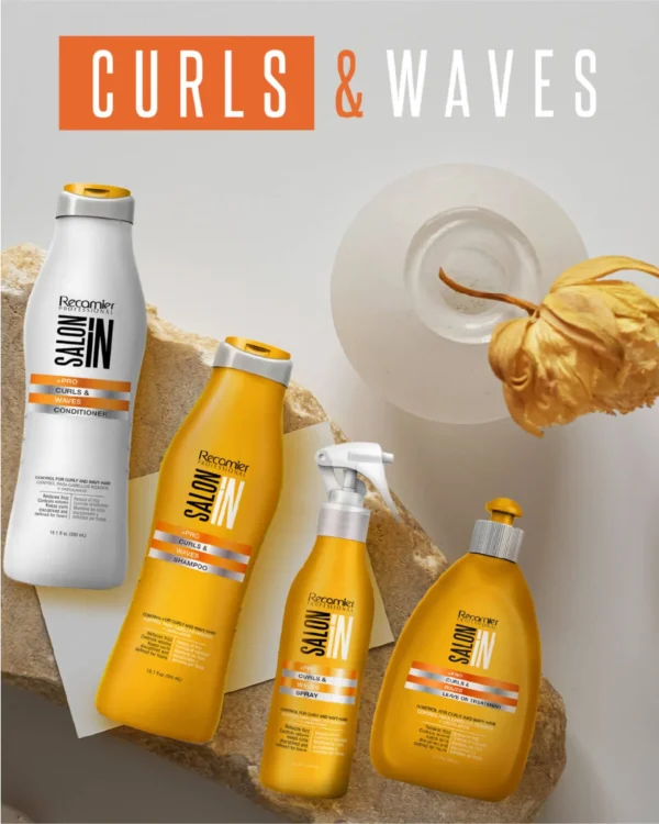 Shampoo Curls & Waves X300 Ml Sin Sal Salon In Recamier - Image 5