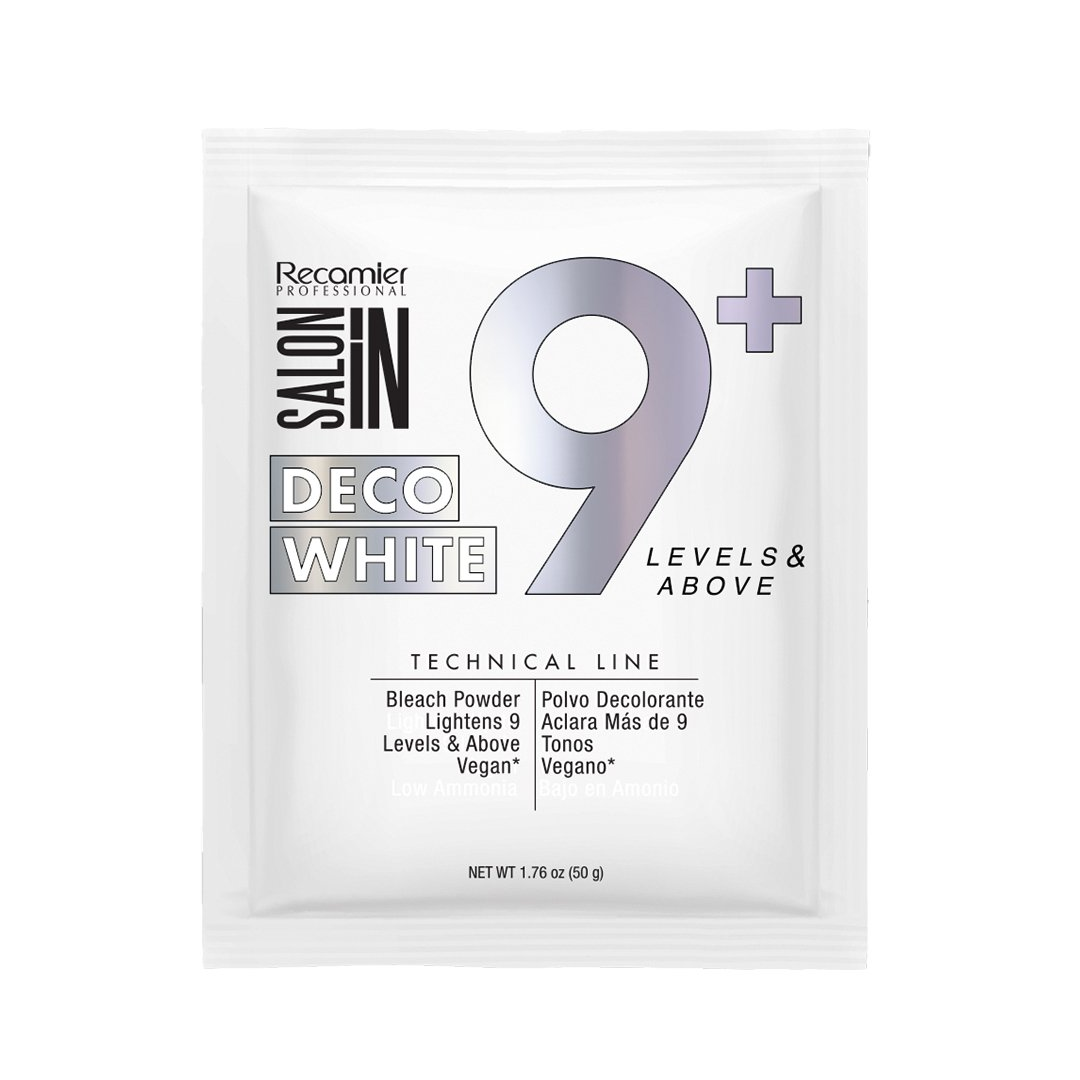 Polvo Decolorante 9 Tonos Deco White Bleach Powder Vegano Technical Line X50 GR Salon In Recamier