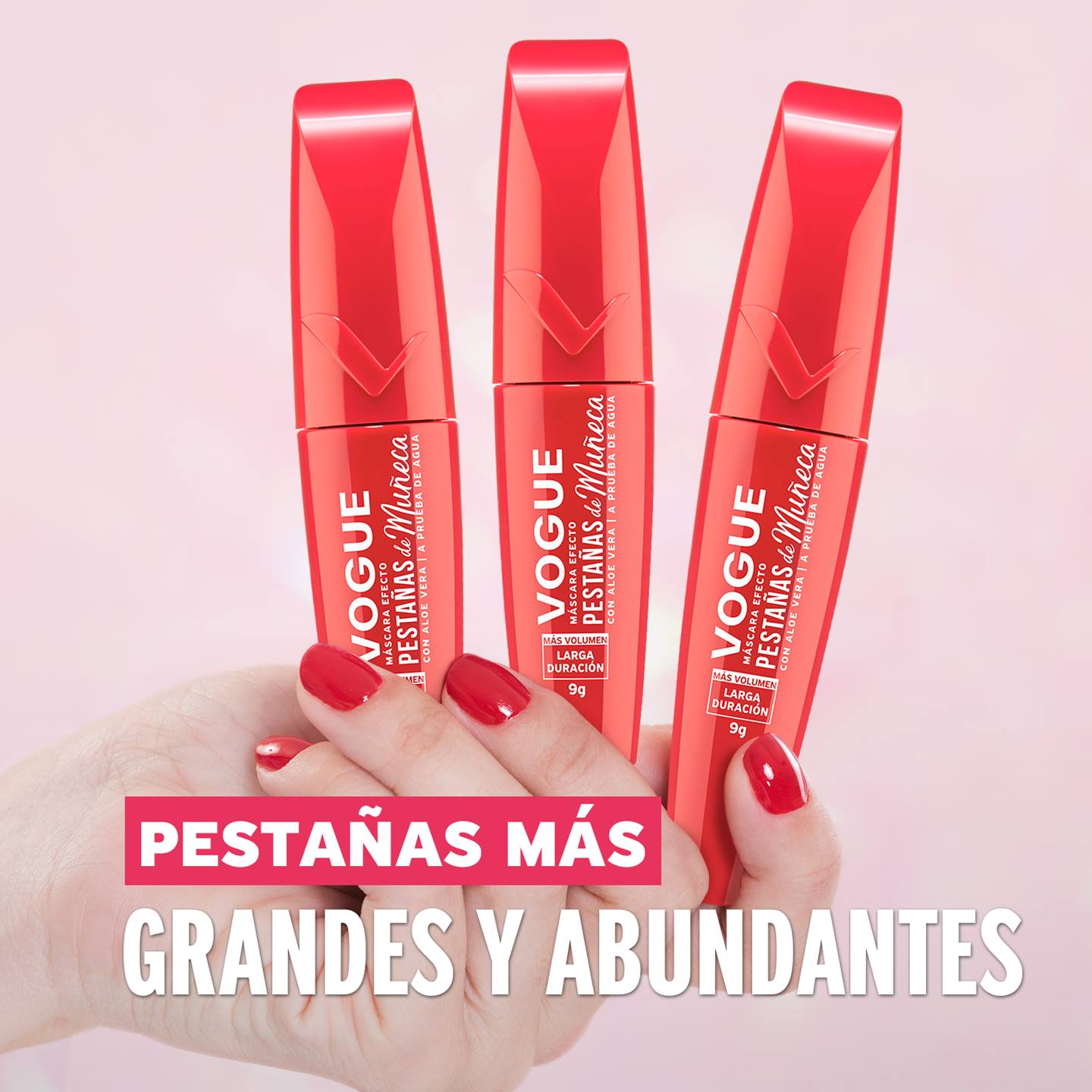 Máscara Efecto Pestanas De Muneca A Prueba De Agua Vogue X8 Gr Vogue - Image 4