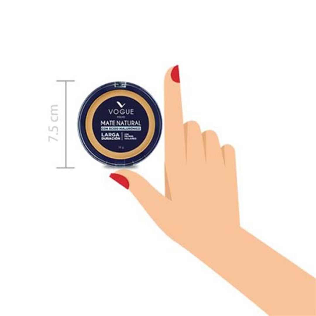 Polvo Compacto Mate Natural Aceituna Vogue X14 Gr Vogue - Image 4