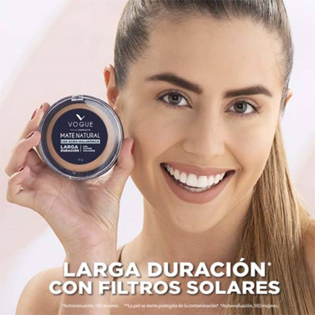 Polvo Compacto Mate Natural Aceituna Vogue X14 Gr Vogue - Image 5