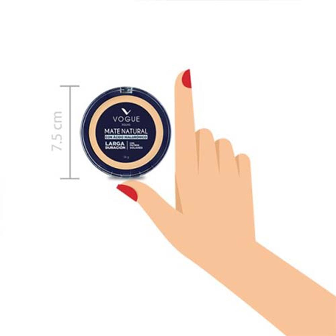 Polvo Compacto Mate Natural Durazno Vogue X14 Gr Vogue - Image 5