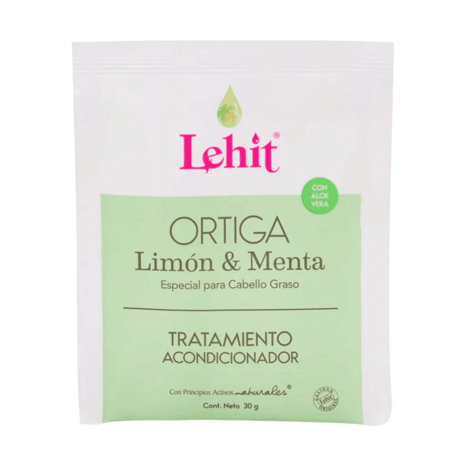 Tratamiento Acondicionador Ortiga Limon Menta & Aloe Vera X30 Gr Sachet lehit