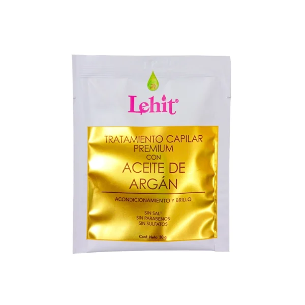 Tratamiento Capilar Premium Con Aceite de Argan X30 Gr Sachet Lehit