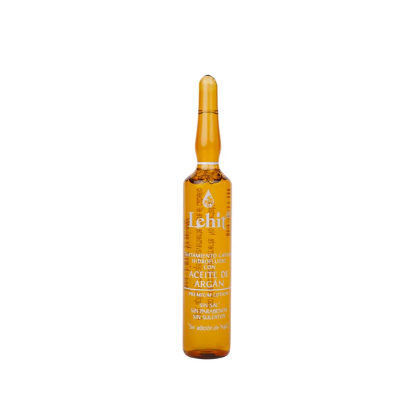 Tratamiento Capilar Hidrofluido Con Aceite De Argan X13 Ml Lehit Ampolleta