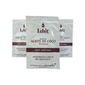 Tratamiento Capilar Oleo Esencial Gotas Aceite de Coco X12 Gr Sachet Lehit