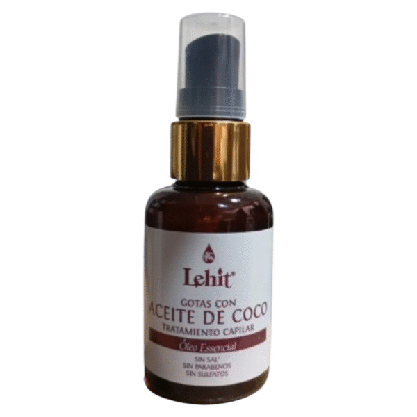 Tratamiento Capilar Gotas Con Aceite De Coco Para Puntas Abiertas X50 Ml Lehit