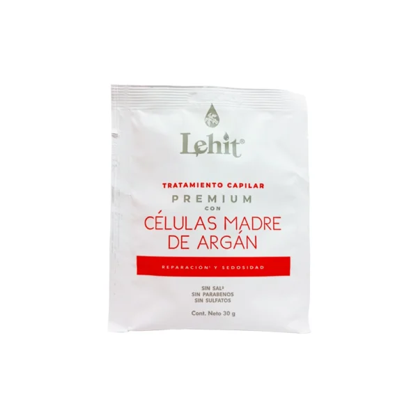 Tratamiento Capilar Premium Células Madre De Argán X30 Gr Sachet Lehit