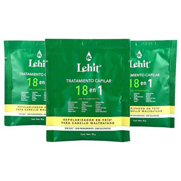 Tratamiento Capilar Multivitaminico Repolarizador 18 En 1 X30 Gr Sachet Lehit