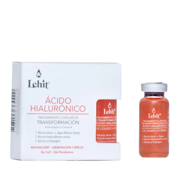 Tratamiento Capilar de Transformación De Liquido A Crema Acido Hialuronico X3 de X15 Ml Lehit Ampolleta