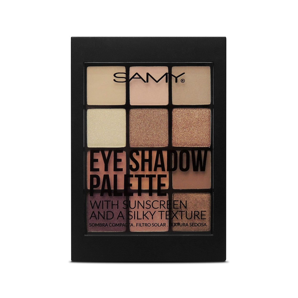 Paleta X 12 Sombras Compactas 02 Persian Desert Samy