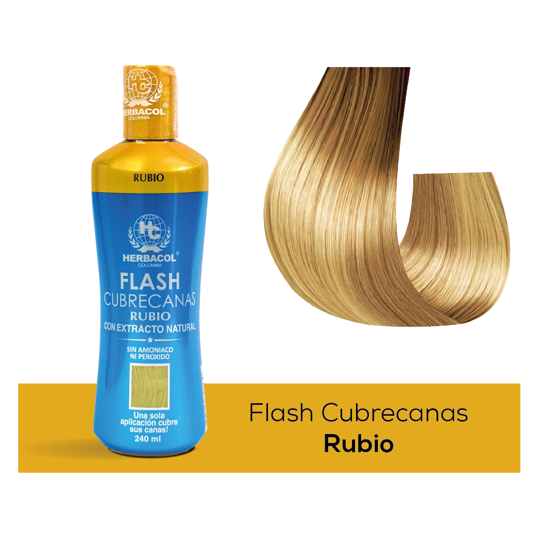 Tonico Capilar Flash Cubrecanas Rubio Herbacol X240 Ml