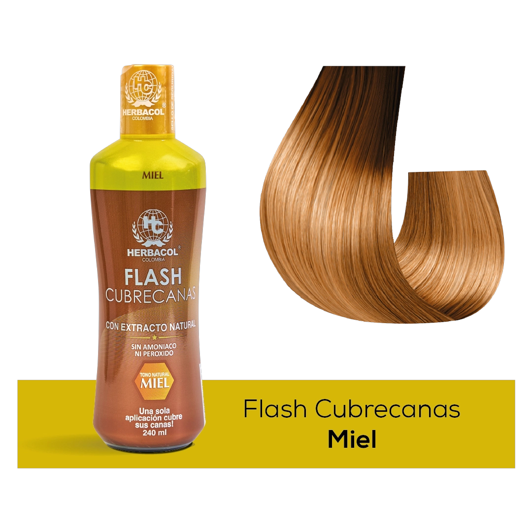 Tonico Capilar Flash Cubrecanas Miel Herbacol X240 Ml